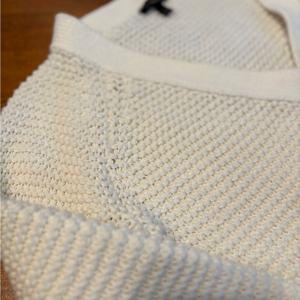 Talbots Ivory Chunky Knit Button-Up Cardigan Coastal Grandma Sweater Size Small. - Picture 5 of 8